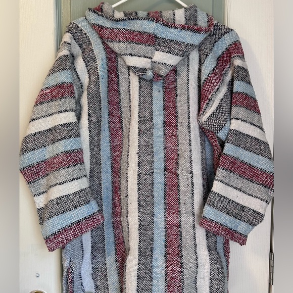 JFR Textiles XL Mexican Baja Poncho Hoodie Unisex never wore See photos for meas - Picture 4 of 8